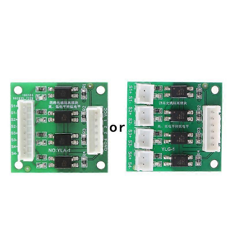 4 Channel 12V/24V to 5V Input High and Low Level Conversion Optocoupler Module