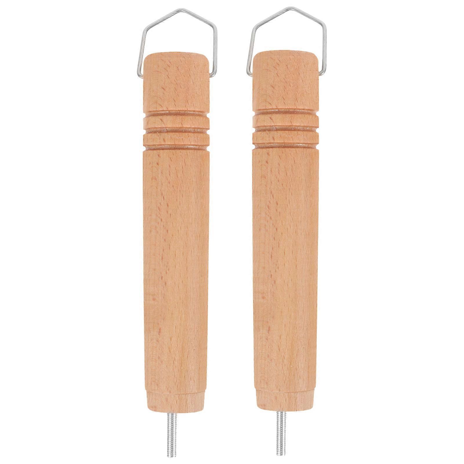 2pcs Wooden Pot Handles Universal Pot Handle Detachable Pot Handle Replacement