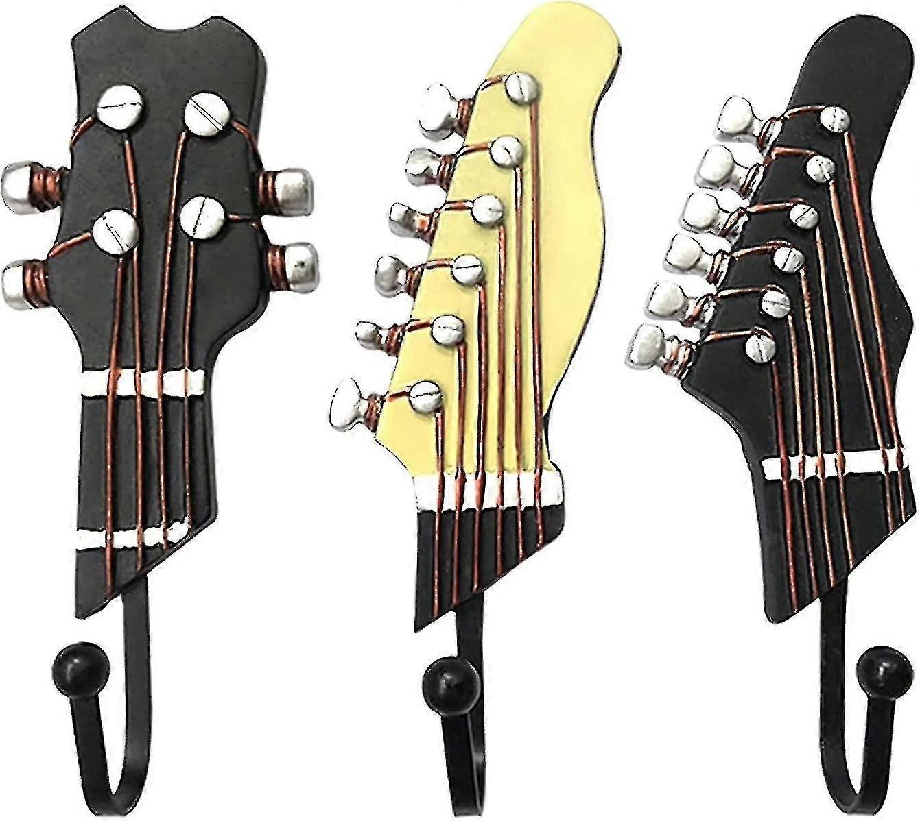 Guitar Shaped Decorative Hooks Rack Hangers For Hanging Clothes