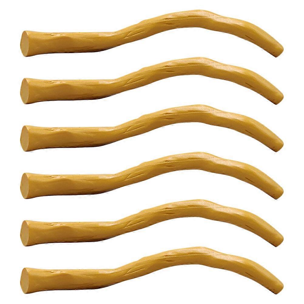 6pcs Artificial Root Model for Vases Simulation Root Decor Flowerpot DIY Resin Root Model