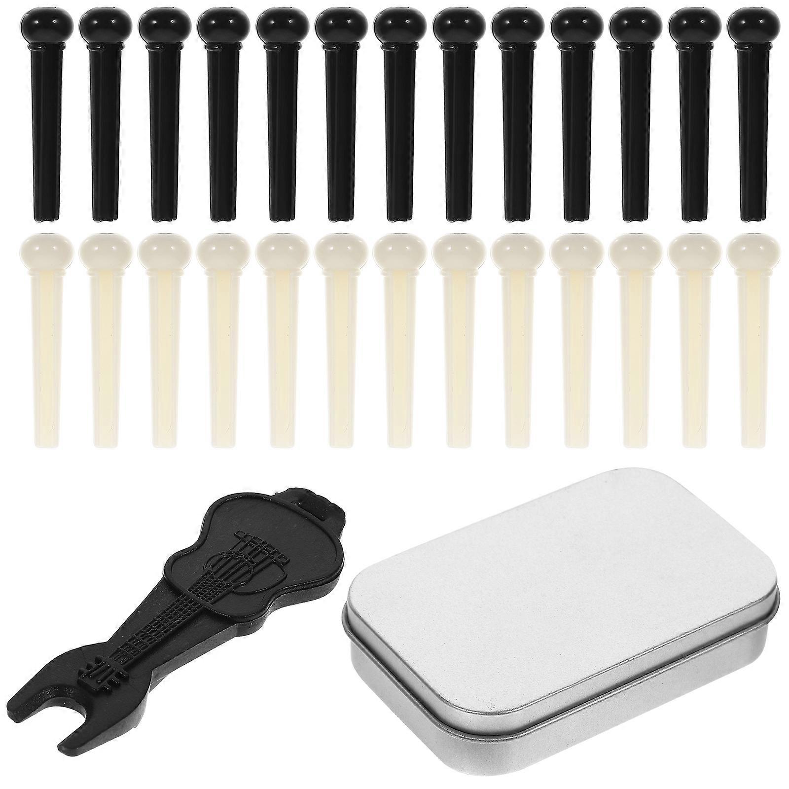 1 Set Gitarr Bridge Pin Akustisk Gitarr Peg Akustisk Gitarr Bridge Pin Peg