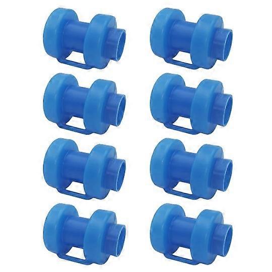 Set of 8 Trampoline Post End Caps for Trampoline Net Posts 25 MM, Particularly Robust, Weatherproof End Caps, Safety Net Replacement Part (Blue) Bett