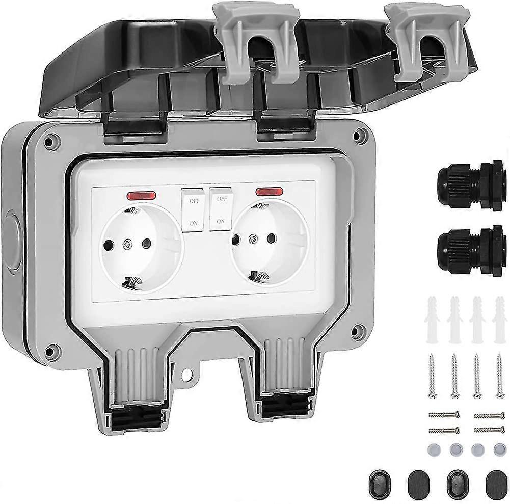 Waterproof Wall Socket Ip66 Outdoor Waterproof Socket With Switch, Waterproof