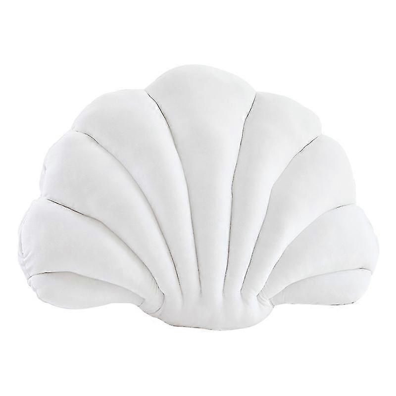 Luxury Scallop Shell Stuffed Cushion - Decorative Accent for Bedroom and Living Room
