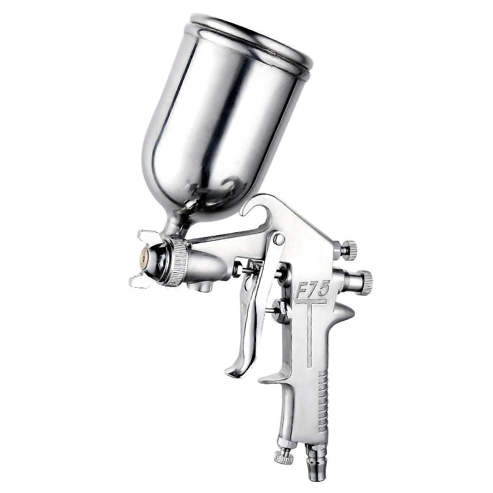 Paint Sprayer F‑75 Pneumatic Upper Pot High Atomization Automotive Coatings Spray Gun for Furniture F75 Upper Pot