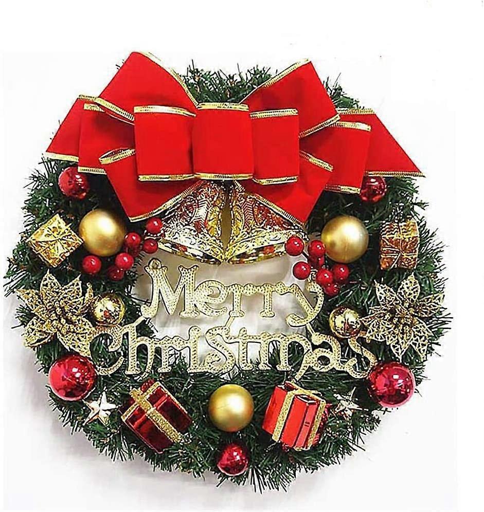 Decorazione della porta della corona di Natale Decorazione del ciondolo esterno Decor Decorazione della ghirlanda dell'albero di Natale