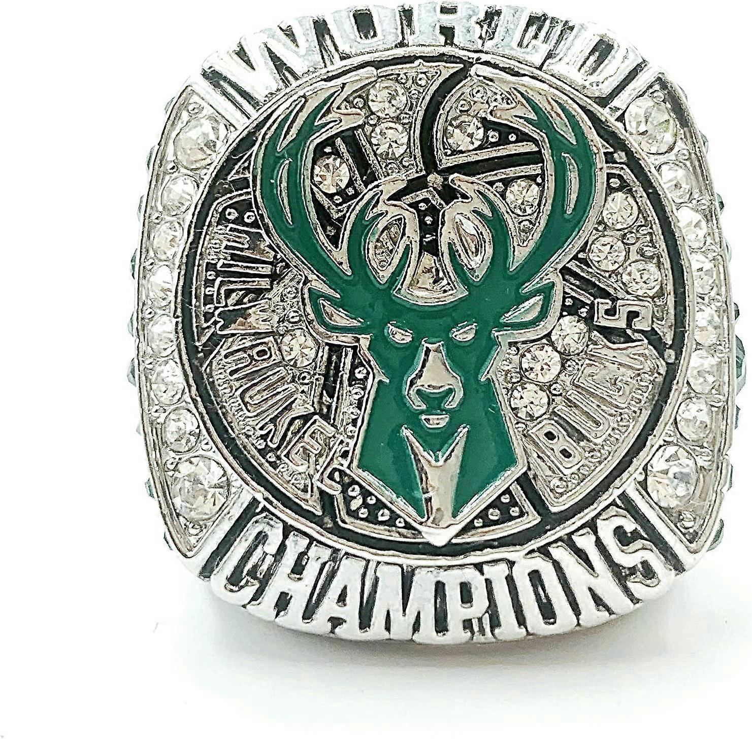 2021ミルウォーキーチャンピオンリングレプリカバスケットボールチャンピオンズリングとチャンピオンリングボックス「バックスアデトクンポコレクションファンギフト」