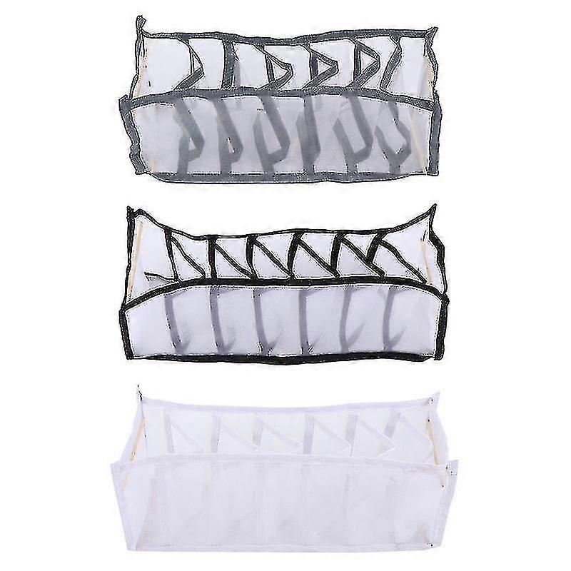 3pcs Durable Underpants Storage Boxes Stacked Plastic Organizing Box For Home
