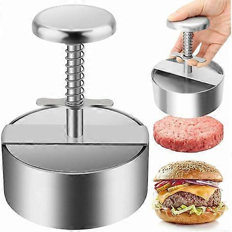 Hamburger Press, 304 Stainless Steel Hamburger Press, Adjustable Easy To Use Hamburger Press, Non-Stick Hamburger Press for Family Gathering, Party