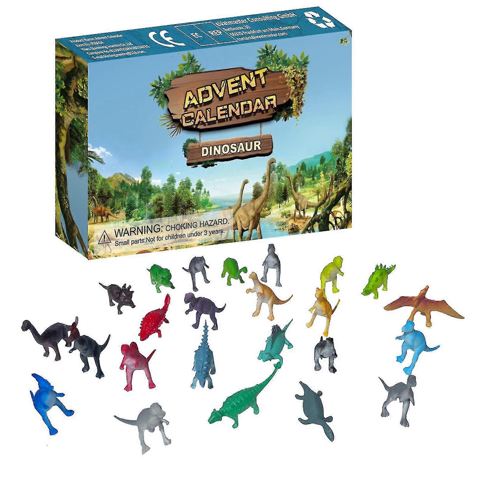 Dinosaur Set Gift Blind Box Doll 24 Days Christmas Countdown Toy Figure Random Collection Toys Advent Calendar