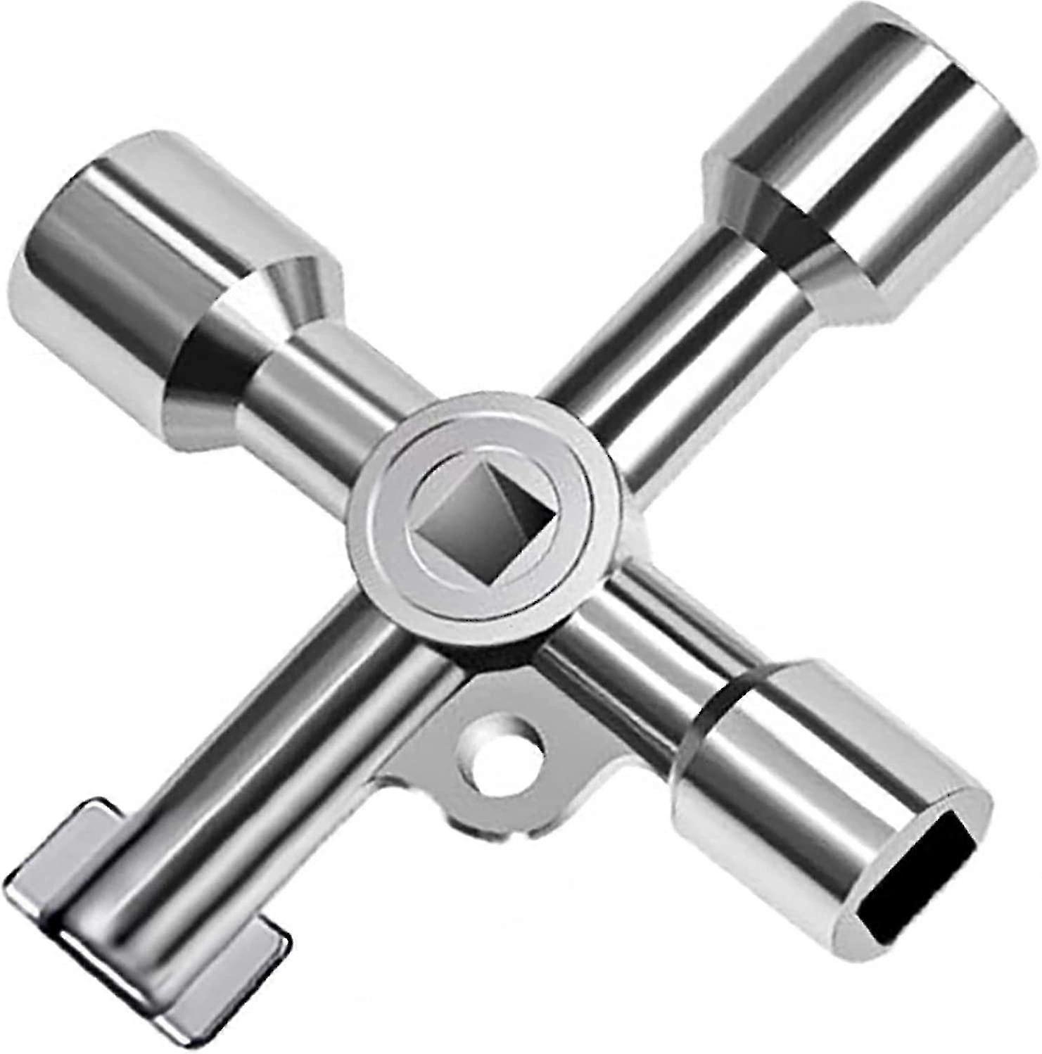 Gas Key Meter Key Utilities Key For Electric Cupboard Cabinet Opening Key Zinc Alloy(1pc, Silver) Szkydv