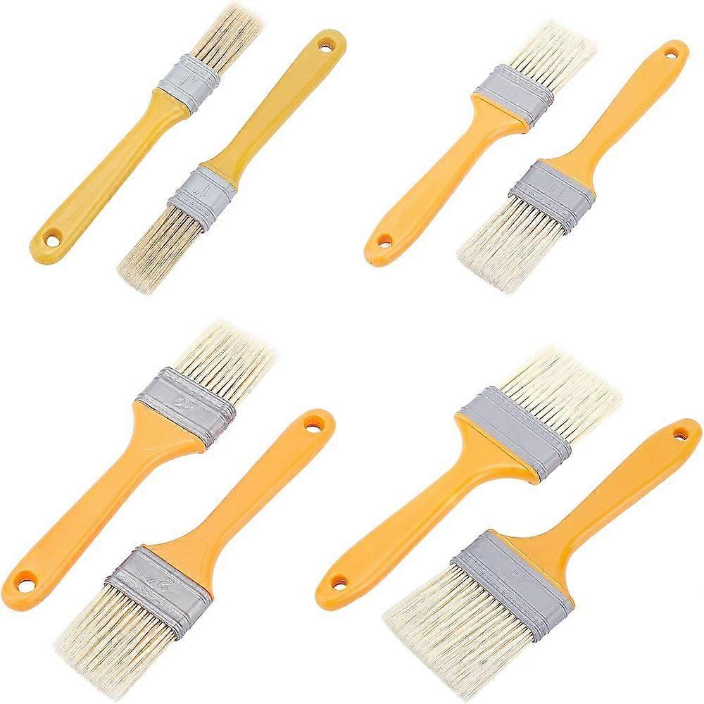 1Set 8Pcs 4 Style Nylon Brush with Plastic Handle Mixed Color 17.7~19.4x2.45~6x1.25cm 2pcs/style DIY