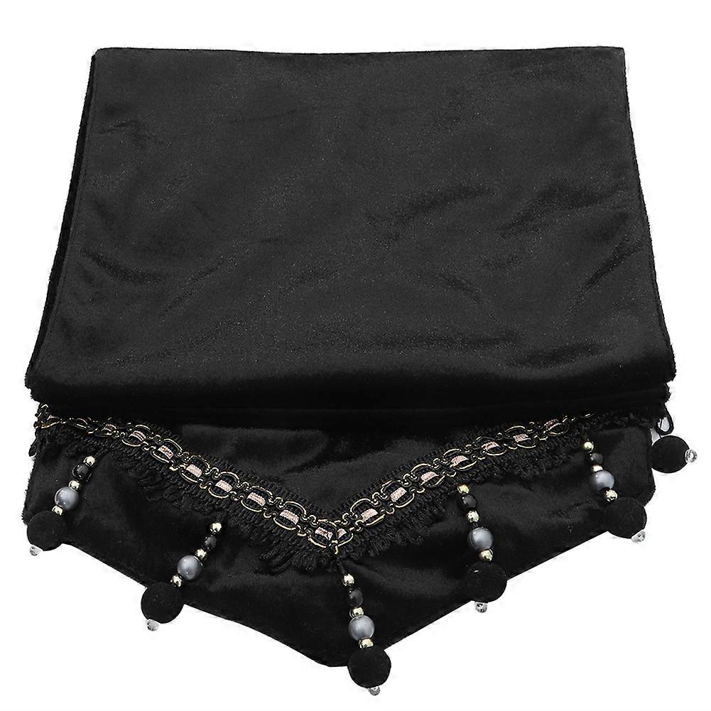 Polyester Elegant Tablecloth Table Cover Clean Mat Pad  with Tassel (12'' x 86'')