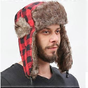 Winter Trapper Hat - Russian Trooper Aviator Hattar för män och kvinnor - Snow Eskimo Hat med öronflikar för kallt väder