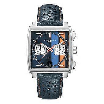 Relojes Hombre Spechtsohne 2023 New Hot Watches Men Vk64 Chronograph Trendy Sport Wristatch Waterproof Orange-Blue