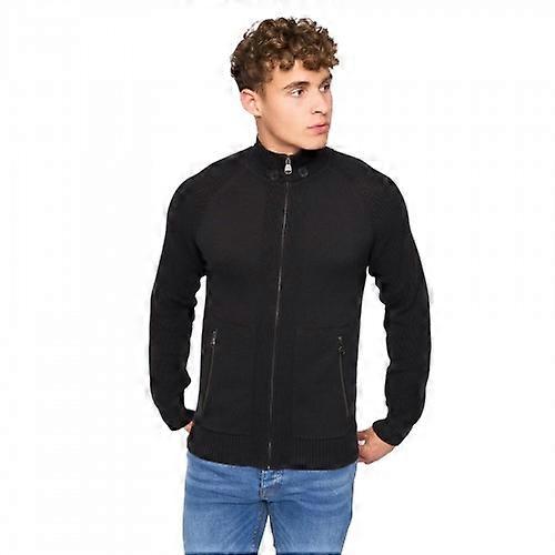 Crosshatch Mens Birchin Knitted Full Zip Jumper