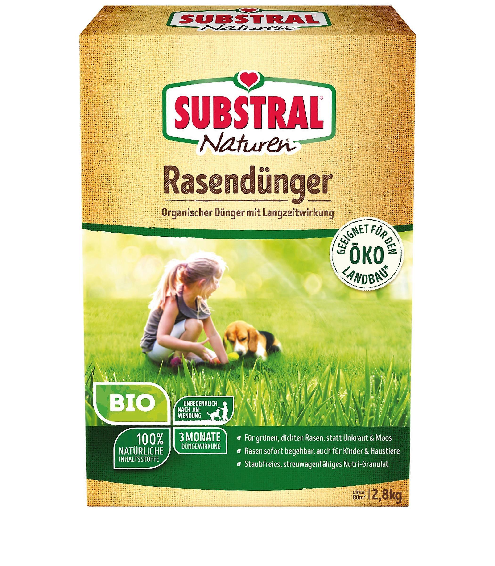 SUBSTRAL® Natural® Grass fertilizer bio, 2.8 kg for 80 m2