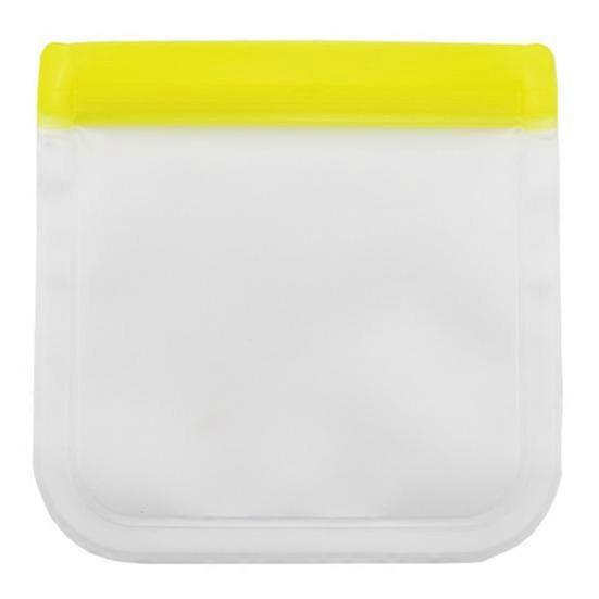 שקית שקופה לשמירה טרייה לשימוש חוזר שקית אטומה עם רוכסן כפול שקית סנדוויץ' חסינת דליפות מיכל אחסון מזון רחיץ