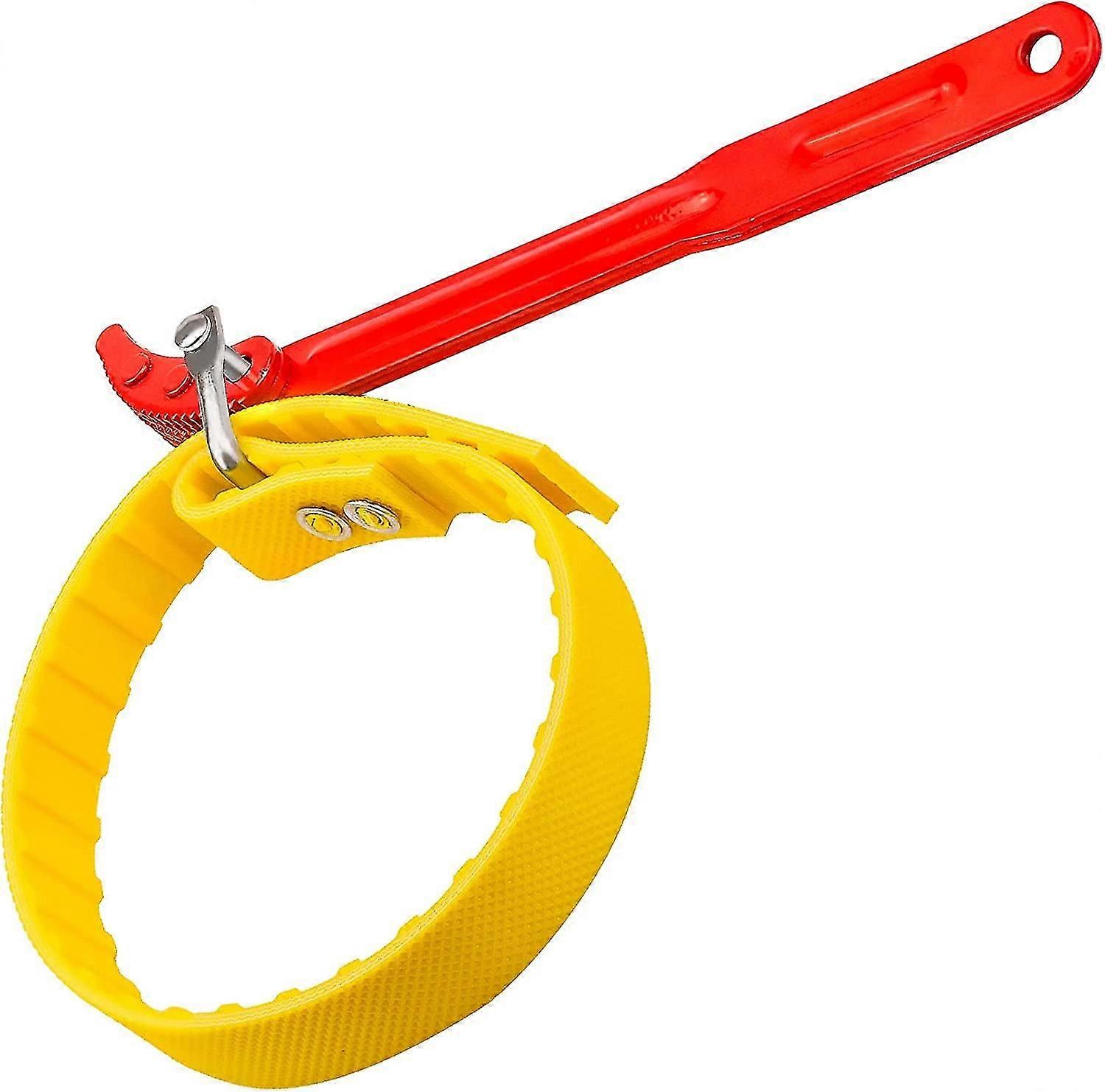 Strap Wrench Multifunctional Rubber Bottle Opener Oil Filter Wrench Tube Adjustable Remote Hand Tool