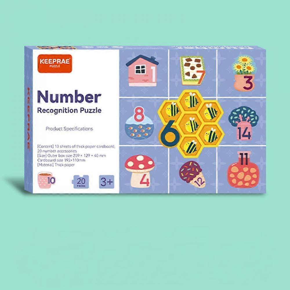 Kindergarten Digital Cartoon Puzzle Early Education Enlightenment Cognition Double Sided Puzzle Toys Gifts For Boys And Girls