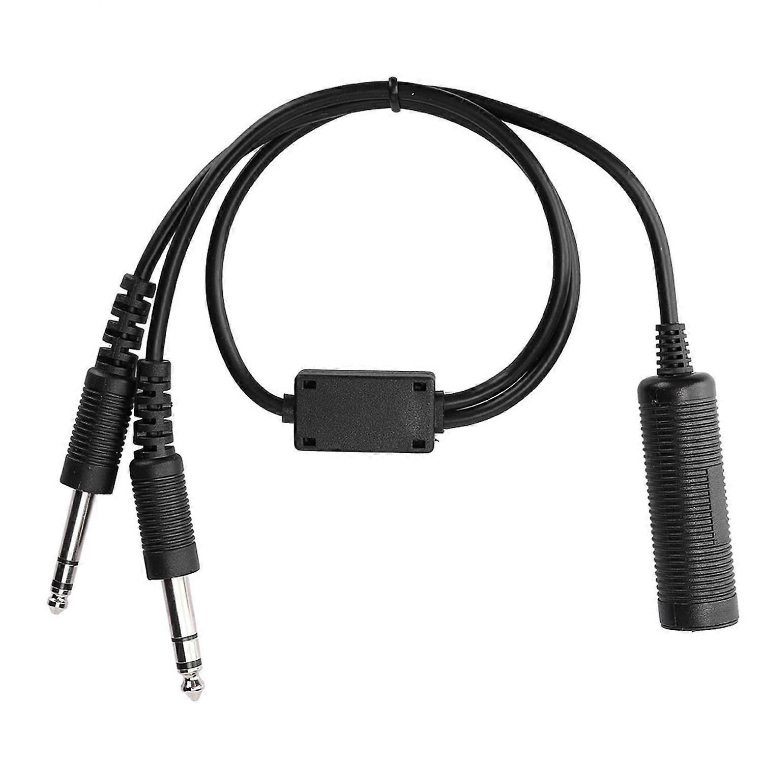 Helicopter to General Aviation Headset Adapter Cable - David Clark AVCOMM, U 174