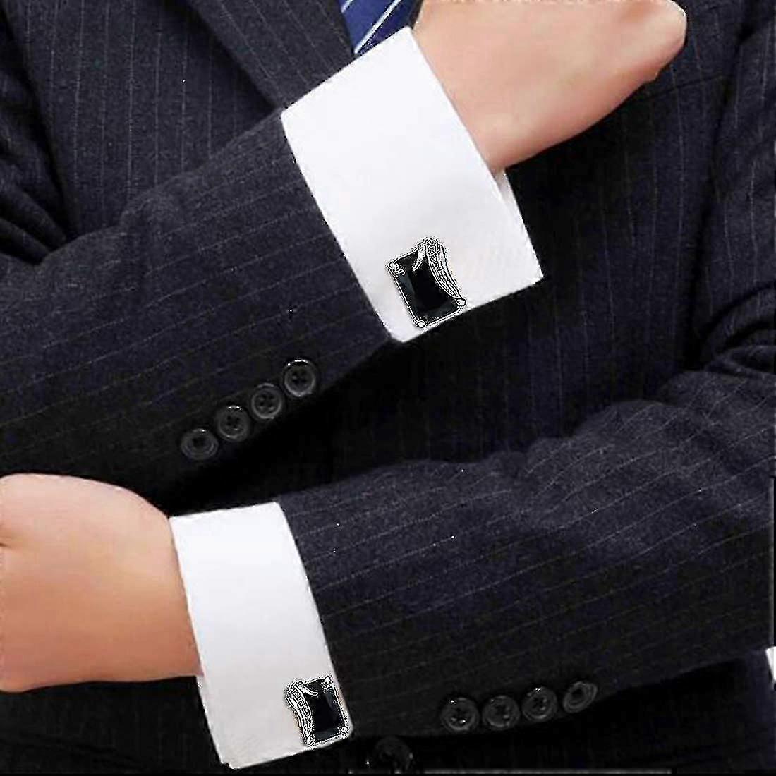 Mens Classic Cufflinks And Studs Set For Tuxedo Formal Kit