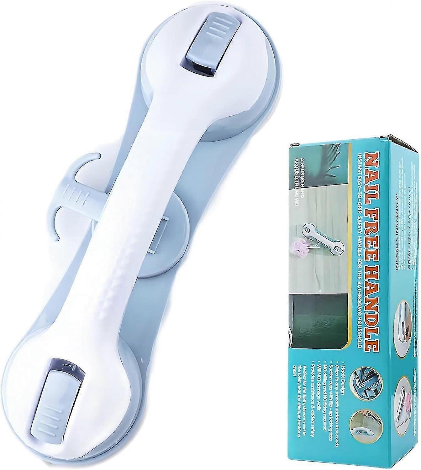 Grab Bars for Bathtubs and Showers3-Point Strong Hold Suction Cup Shower Handles for Elderly Handicap Grab Bars Anti-Slip for Tiles