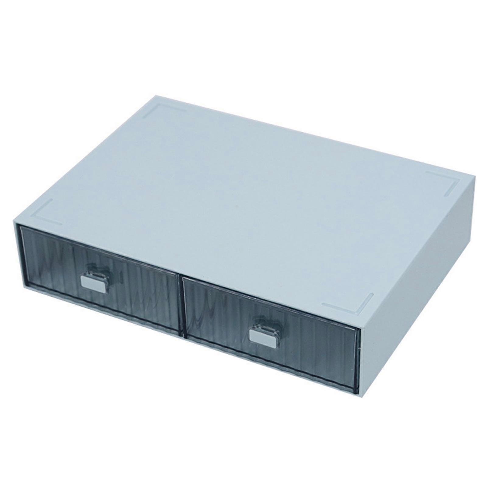Desktop Drawer Storage Box Free Combination Stackable Multi-Layer Divider for Case for Home Bedroom Office Cosmetic Orga  Blue