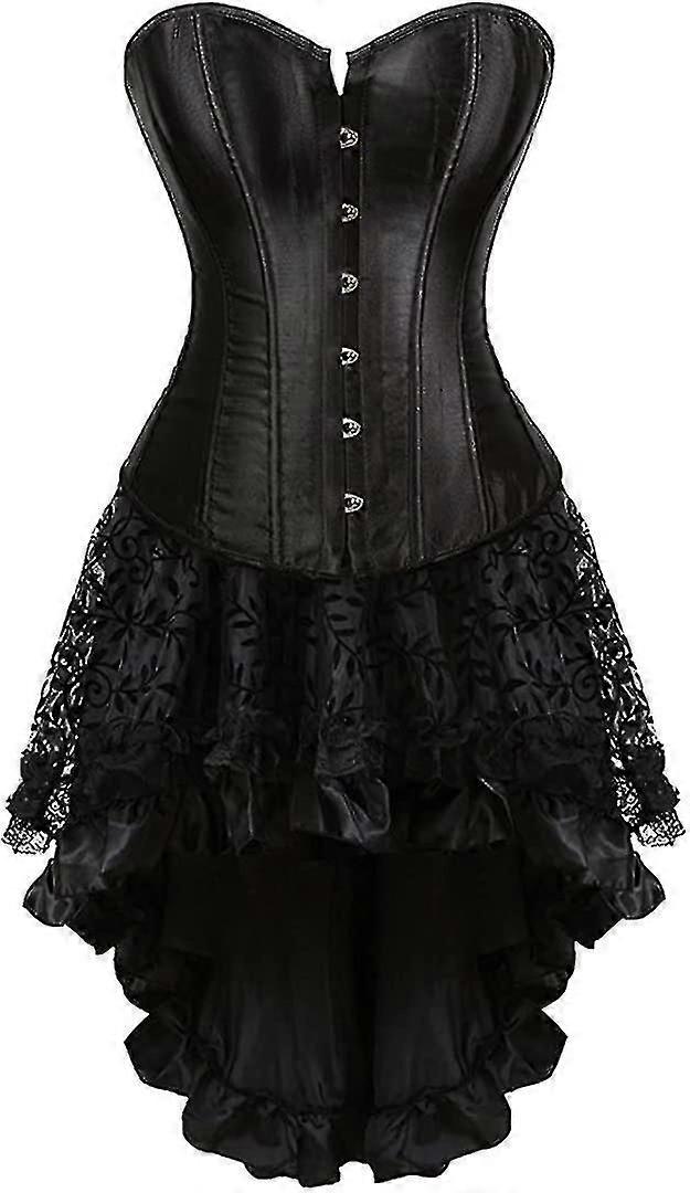 Szivyshi בגדי ריקוד נשים חזה יתר מתוק לב שרוכים עד עצמות פלסטיק מחוך חלק עליון בוסטייה