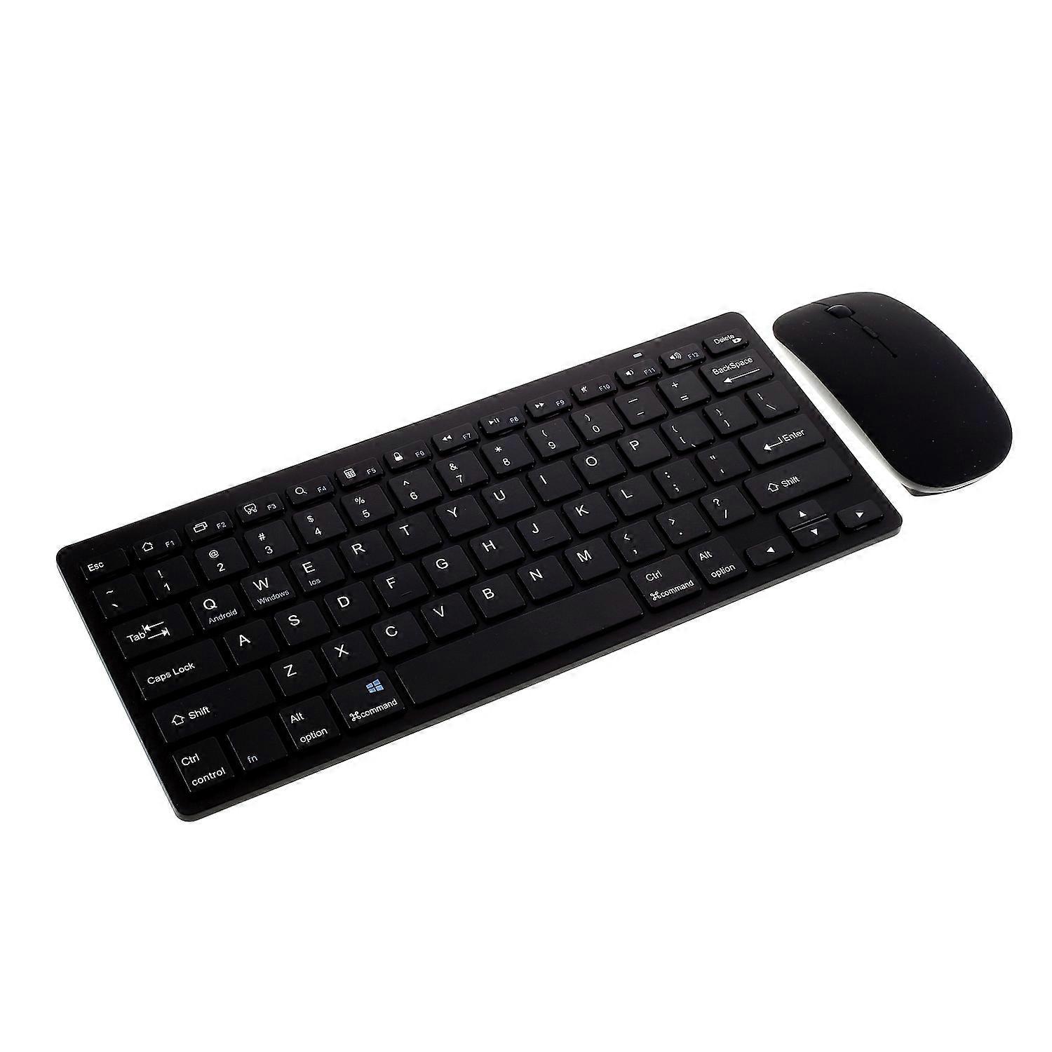 MODAO Super Thin Wireless Bluetooth 3.0 Keyboard+Bluetooth Optical Mouse Set-Black