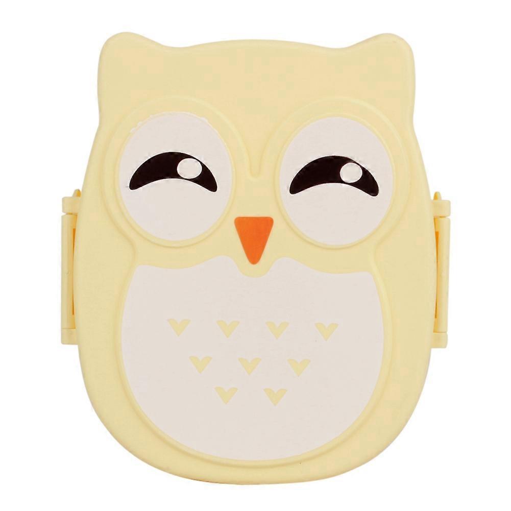 Plastic Cartoon Owl Lunch Box Food Storage Container Microwave Safe