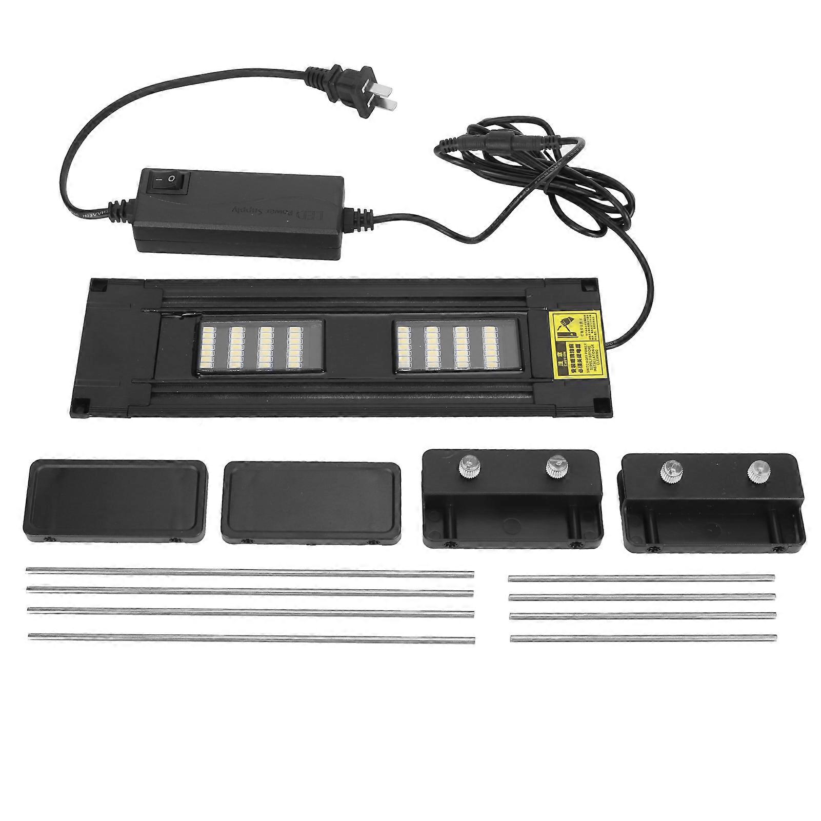 LED Full Spectrum Aquarium Light with Brackets Fish Tank Light for Water Plants Lighting CN 220V