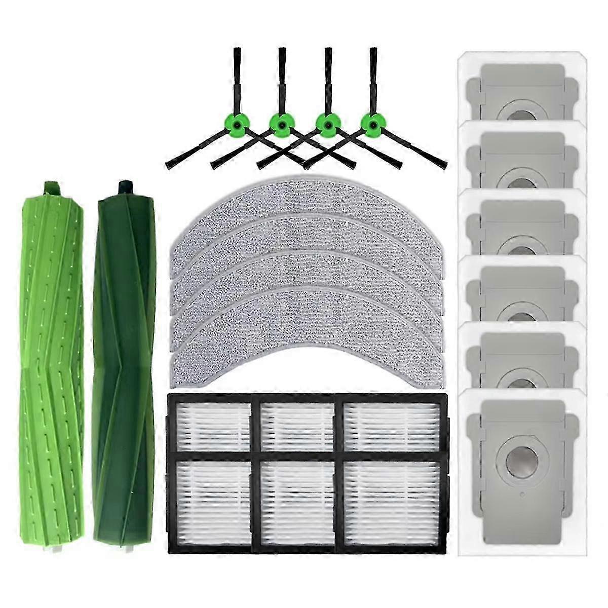 Replacement Parts Compatible with Combo 10 Max Robot Vacuum Accessories Main Brush Hepa Filter Mop R