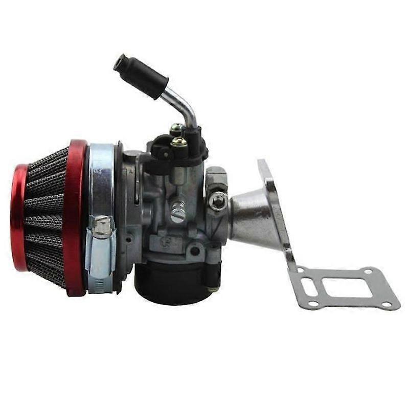 パフォーマンスキャブレターエアフィルターアセンブリ47cc49ccミニポケットバイクレッド
