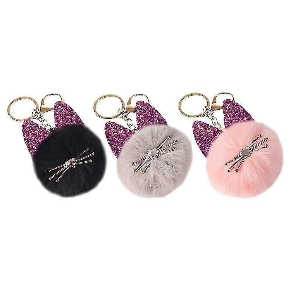 3 PCS Keychains Car Keys Backpack Key Pendant Keychain Ornament Pocket Keychain Z