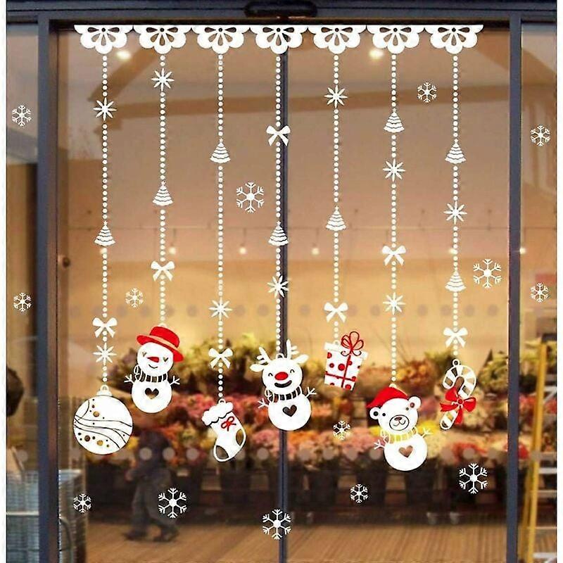 Christmas Magic: Transform Your Space With Environment-friendly, Reusable Static Stickers For A Festive Vibe