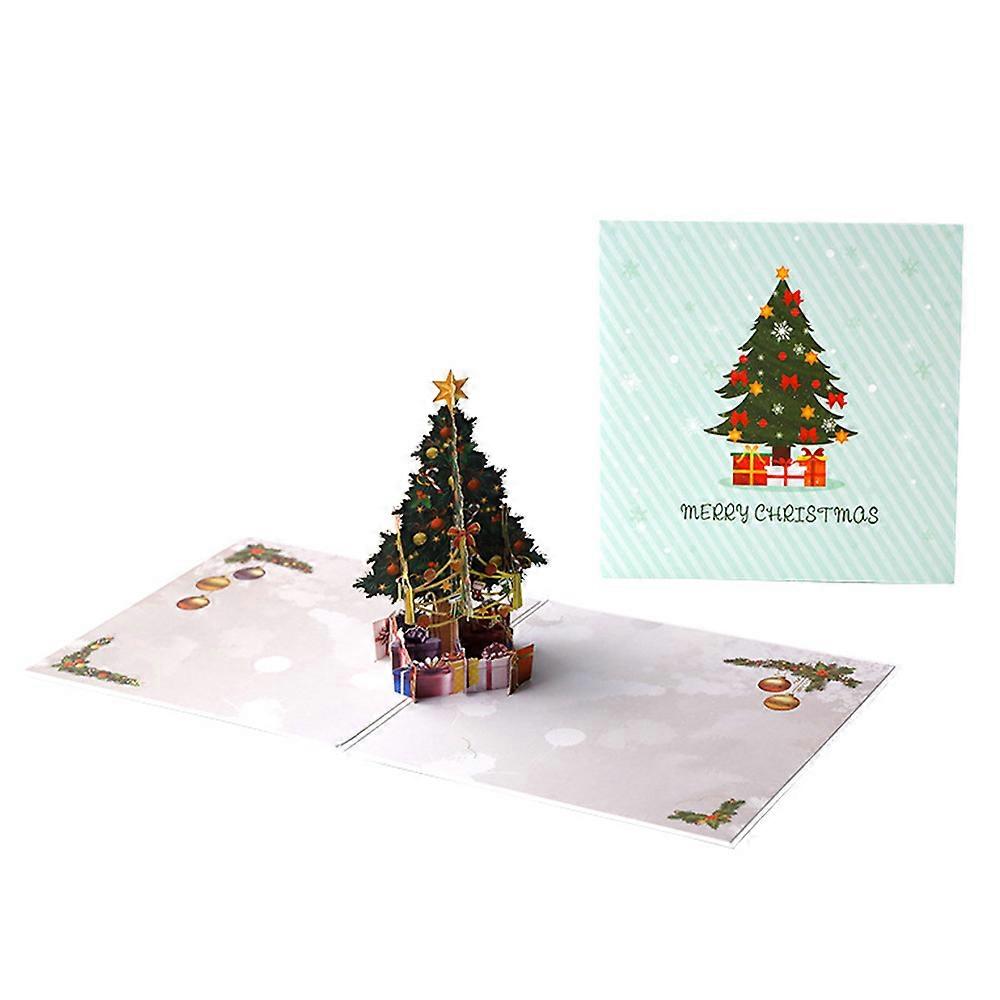 Christmas Tree Pop Up Card With Light & Music, Innovative Design Adds A Magical Touch To Your Holiday Greetings, Suitable For All Occasions