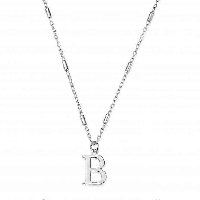 Iconic Initial B Silver Necklace SNCC4040B