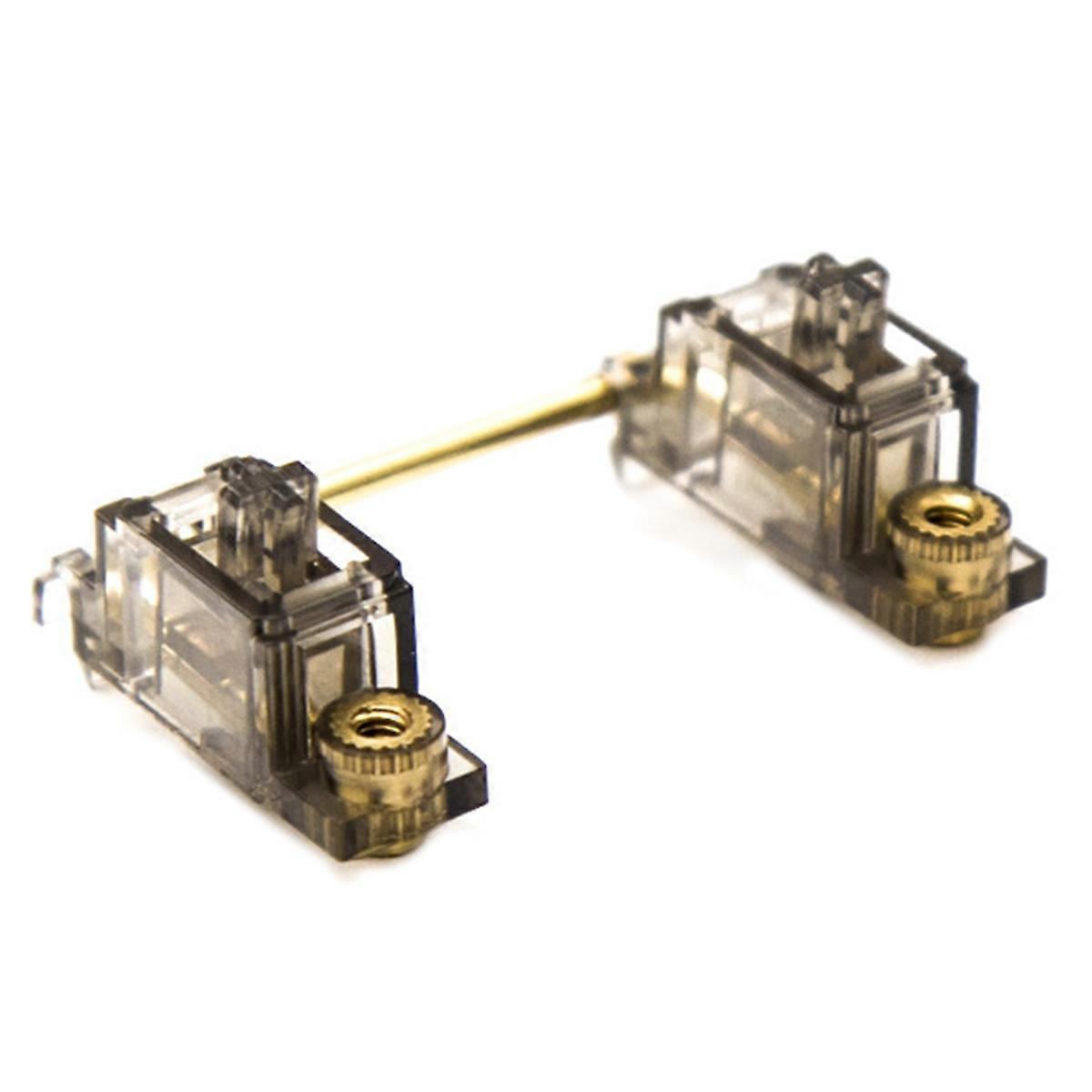 Transparent Gold Plated Plate Mounted Stabilizer for Custom Mechanical Keyboard Plate Transparent Black