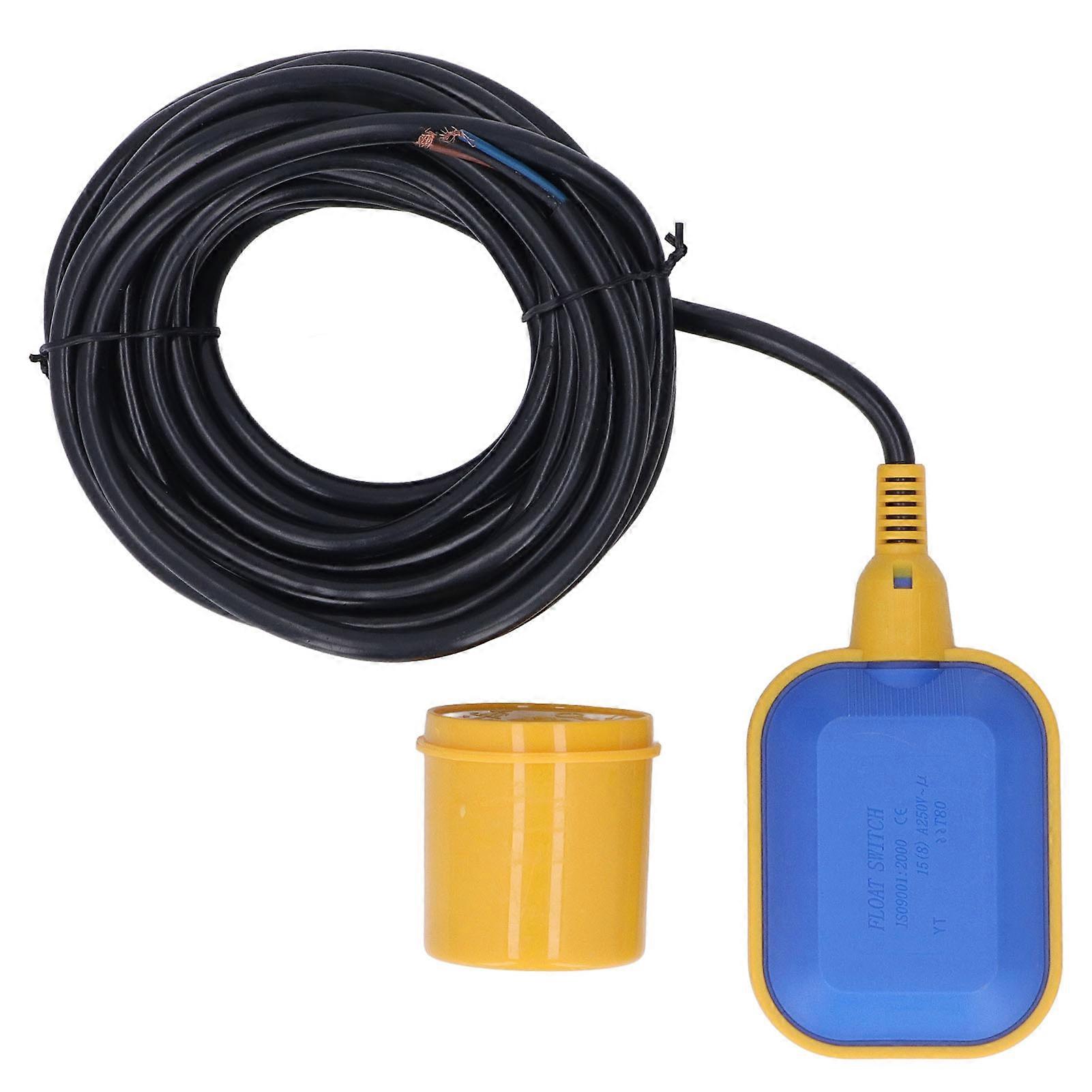 7m Cable Float Valve Water Level Control Switch IP68 Protection for Weak Acid Alkali Oil Pool ‑