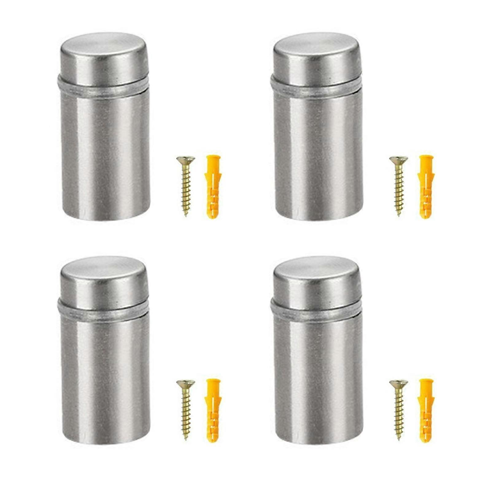 4pcs Practical Sturdy Stainless Steel Mirror Screws Suitable for Various Thicknesses and Space Installion Solution