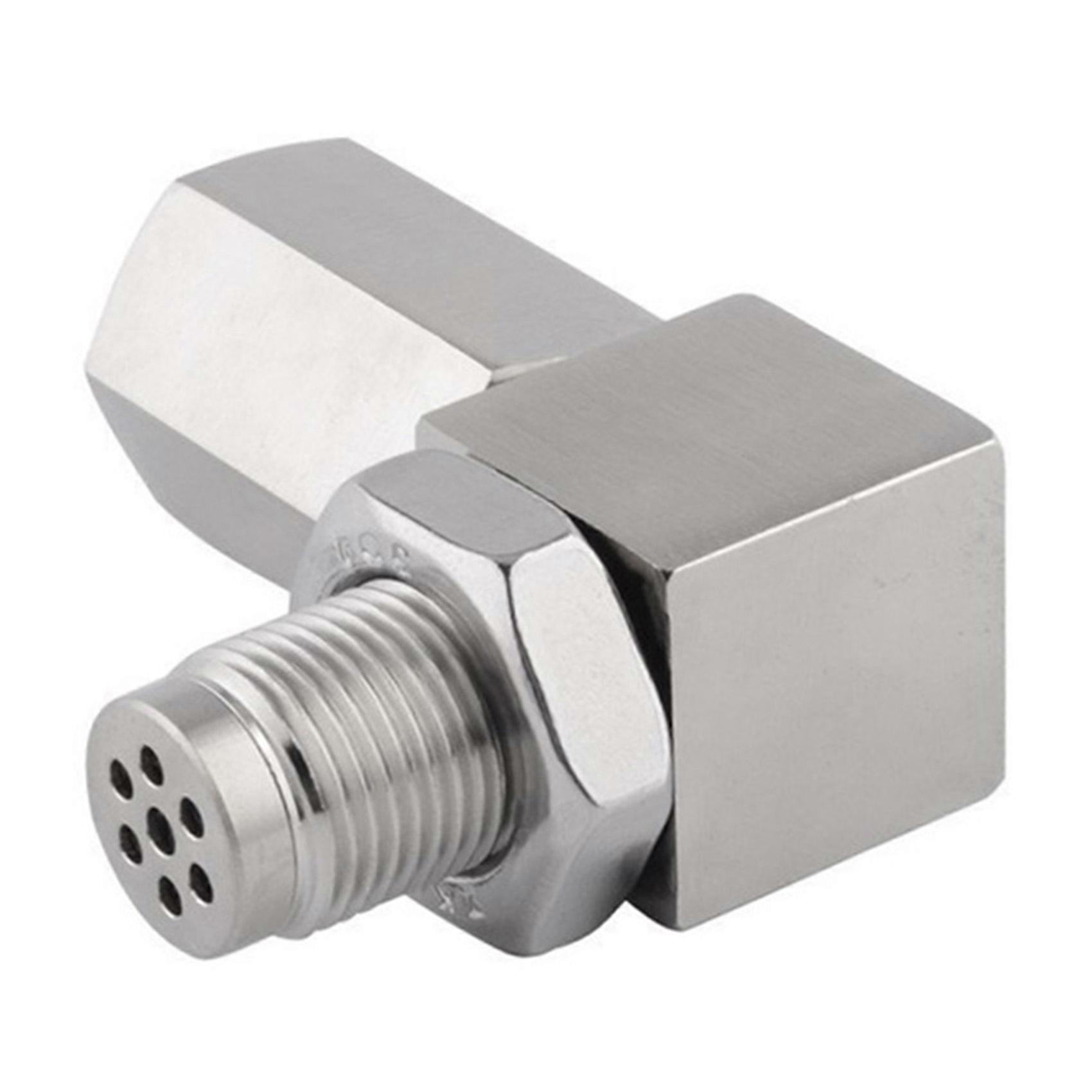 Universal O2 Oxygen Sensor Adapter 90° Degree 02 Bung Extension Catalytic Extender Spacer M18X1.5 Ca