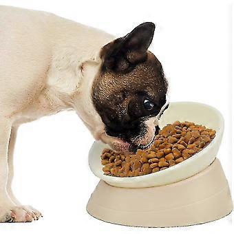 Fransk Bulldog Food Bowl, Snedställd Lutad Mops Food Water Bowl Halkfri husdjursmatare för Frenchie, Shih Tzu, Flat Faced Dogs, Cat-ZZY