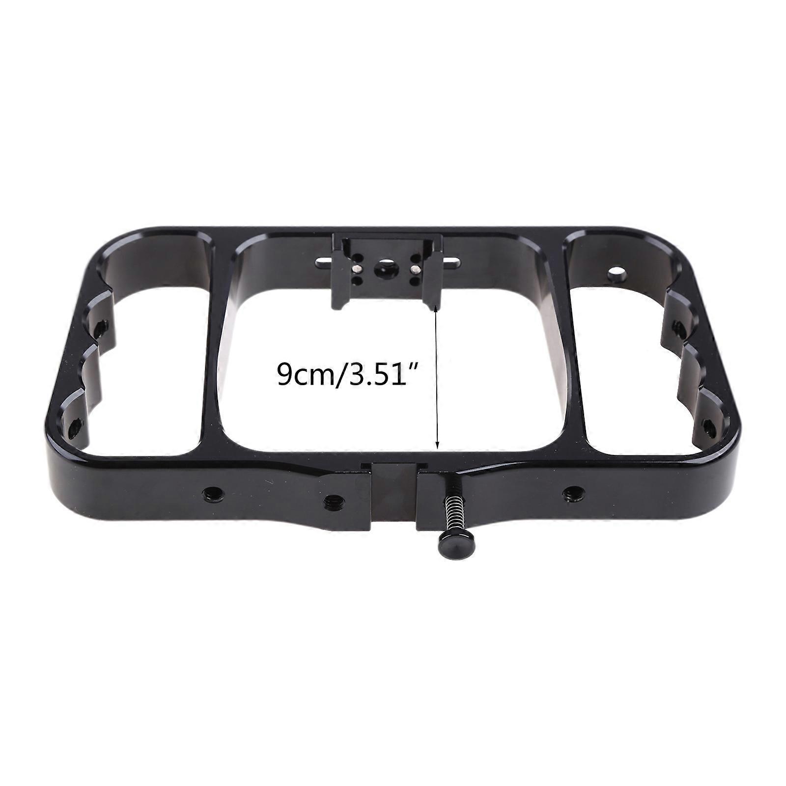 Handheld Stabilizer Dual Hand Grip  7/(2018)/6/5/4/3+/3 Cameras Support LED light with Ball for Head Adapters  Silver