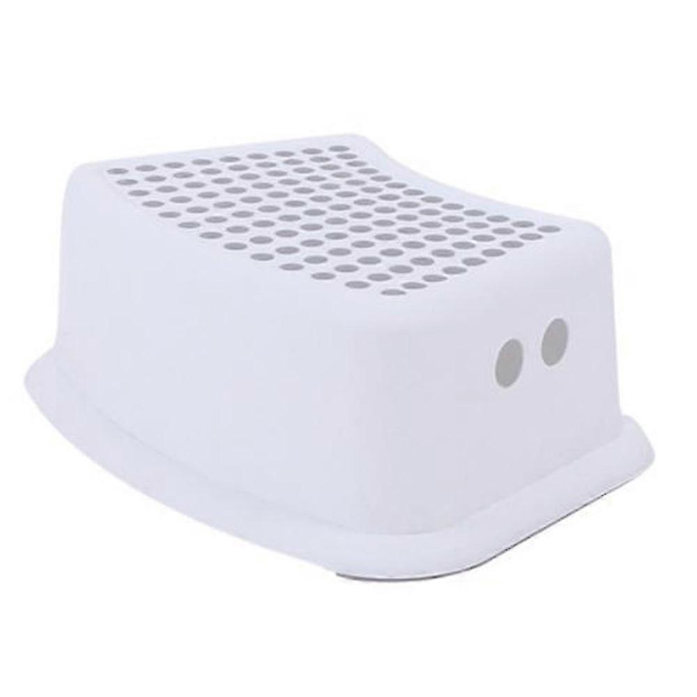 "Plastic Non-Slip Chair Children's Stackable Step Stool Assistant Assistant Kitchen Bathroom (Grey)"