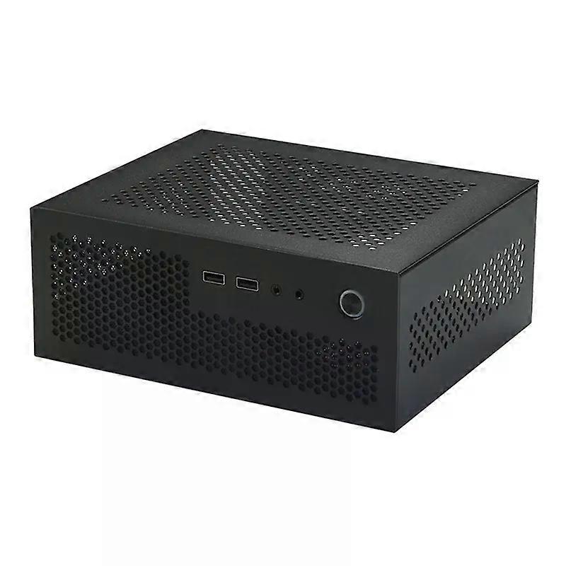 A09 HTPC Computer Case Mini ITX Gaming PC Chassis Desktop Chassis USB20 Computer Case Home Computer Case Black