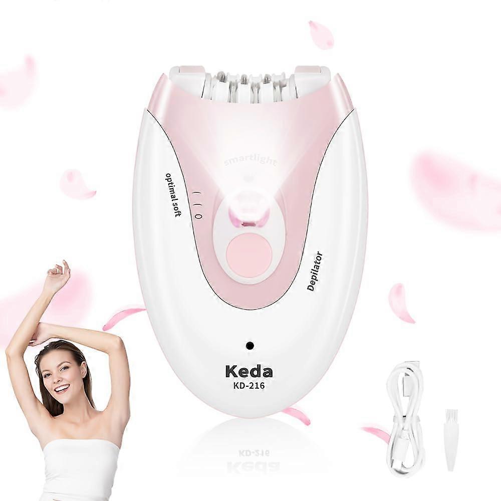 Epilator with Smooth Glide Technology for Face and Underarms Hair Removal