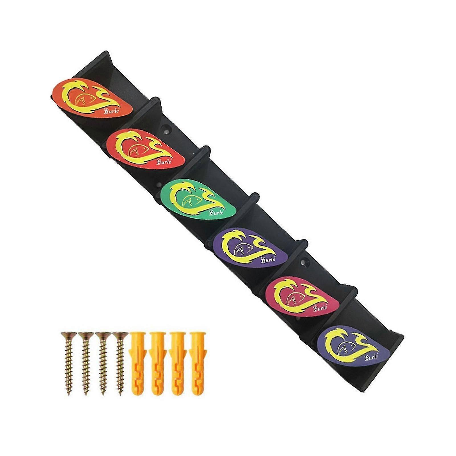 Wall Mounted Fishing Rod Rack Storage Vertical Fishing Rod Holder for Garage Orange