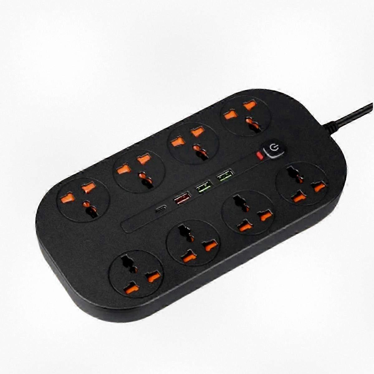 Multi-Port Power Strip with USB-C Charging for US Standard Outlets