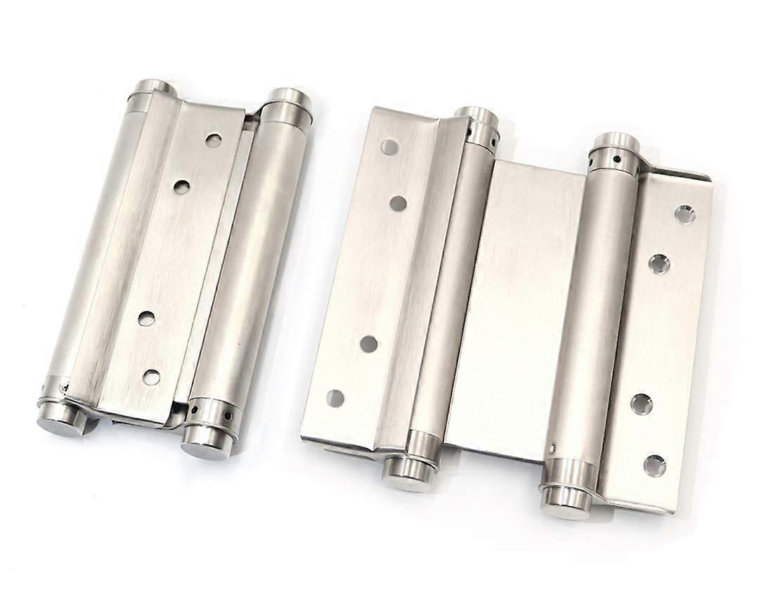 Pair of 6' Stainless Steel Cafe Saloon Door Swing Self Closing Double Action Spring Hinge